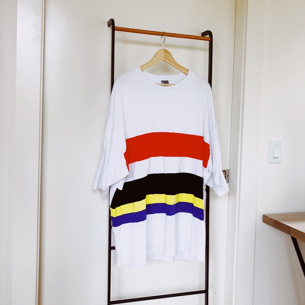 ASOS oversized retro color block T-Shirt